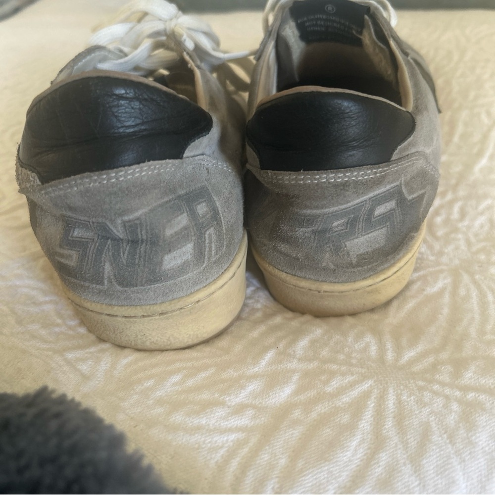 Golden Goose Gray and Black Retro Sneakers - Picture 2 of 11